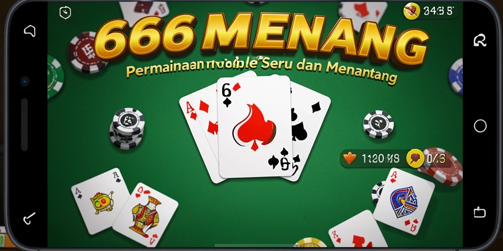 Tampilan menarik dari gameplay Gaple di 666MENANG.