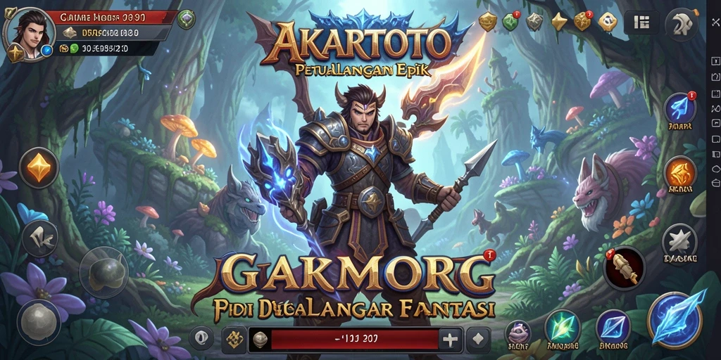 Screenshot gameplay AKARTOTO dengan aksi seru dan dungeon menantang.