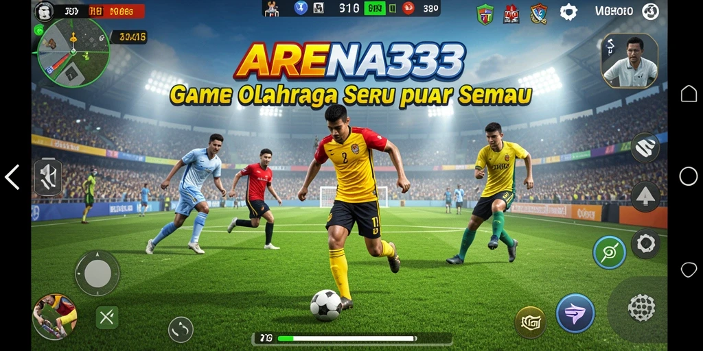 Tampilan permainan <strong>ARENA333</strong> dengan aksi olahraga yang mendebarkan.