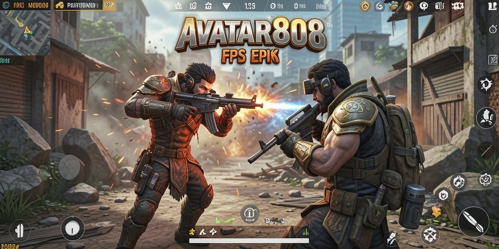 Tangkapan layar gameplay yang mendebarkan dari AVATAR808.