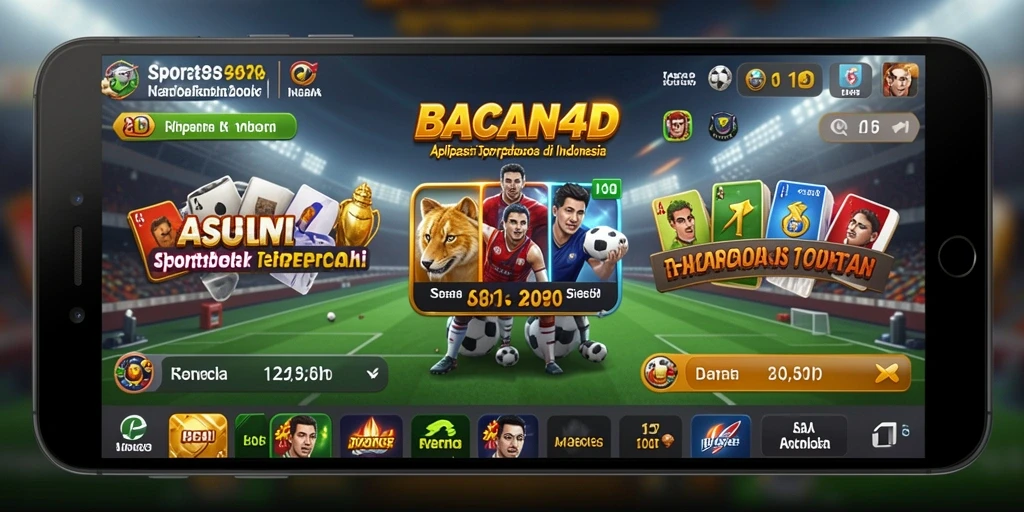 Tampilan menarik dari aplikasi BACAN4D saat melakukan taruhan Sportsbook.