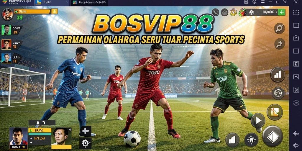 Gameplay seru BOSVIP88 dengan aksi olahraga yang intens.