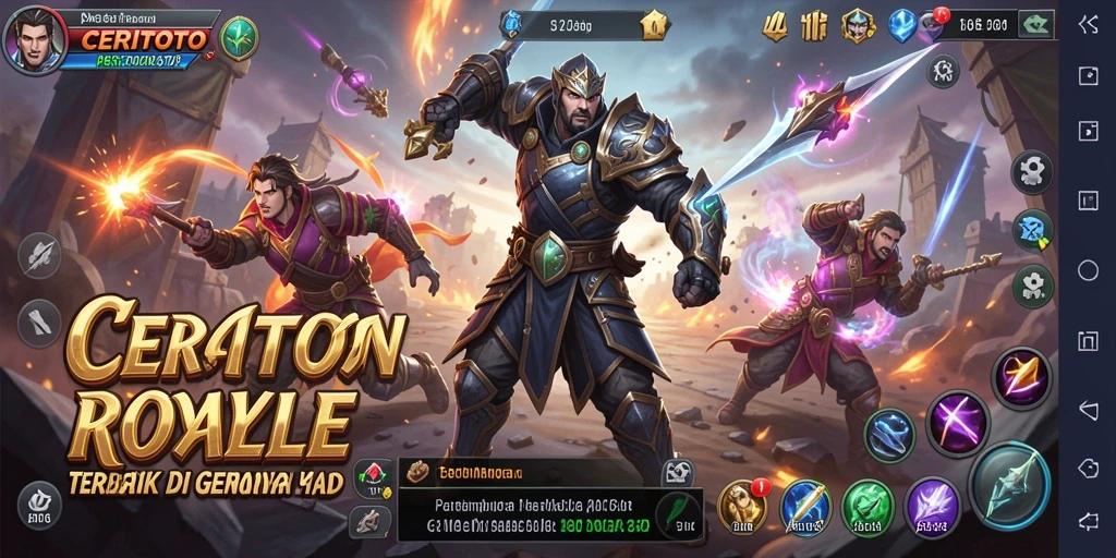 Screenshot CERITOTO menampilkan adu tembak intens di arena pertempuran.