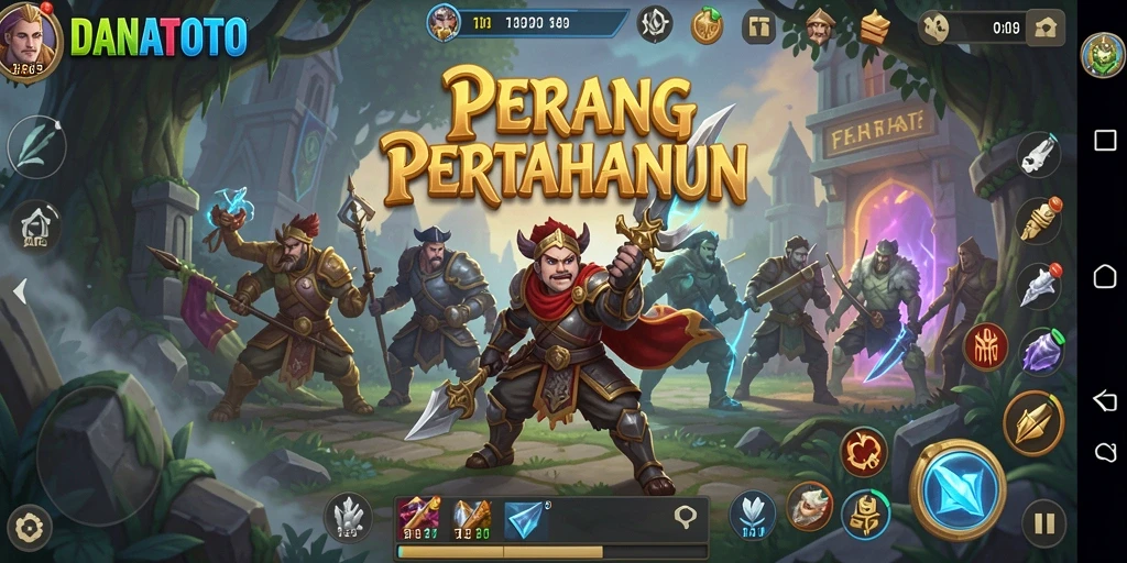 Screenshot <strong>DANATOTO</strong> menampilkan aksi Tower Defense yang mendebarkan dan visual yang menawan.