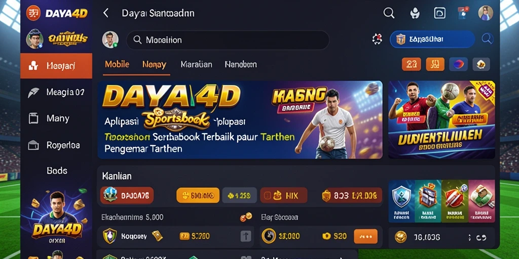 Screenshot dari gameplay menarik di aplikasi SPORTSBOOK DAYA4D.