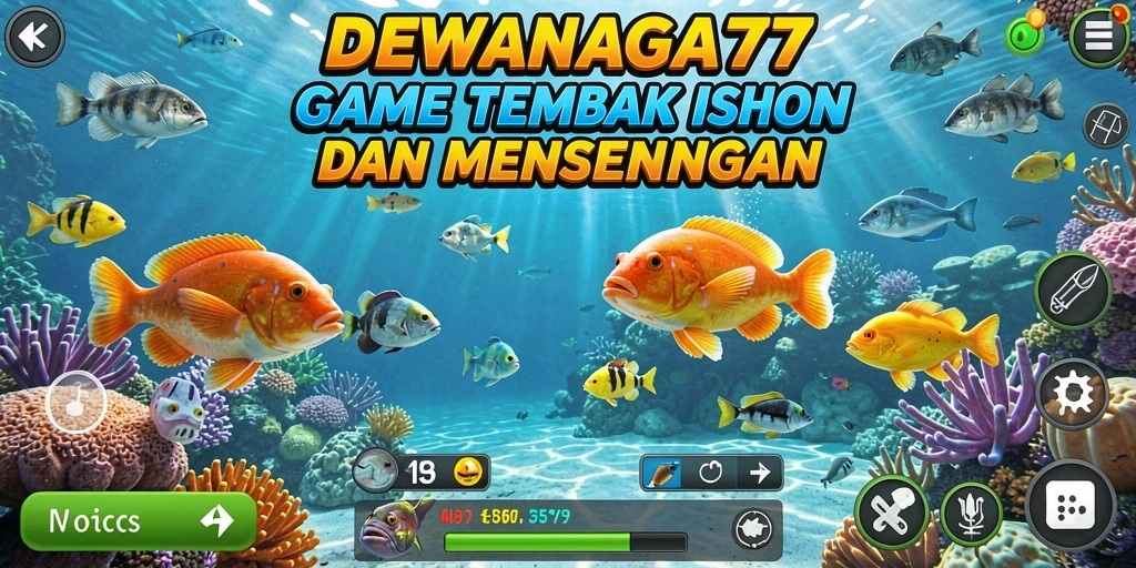 Gameplay seru DEWANAGA77 dalam menangkap ikan.