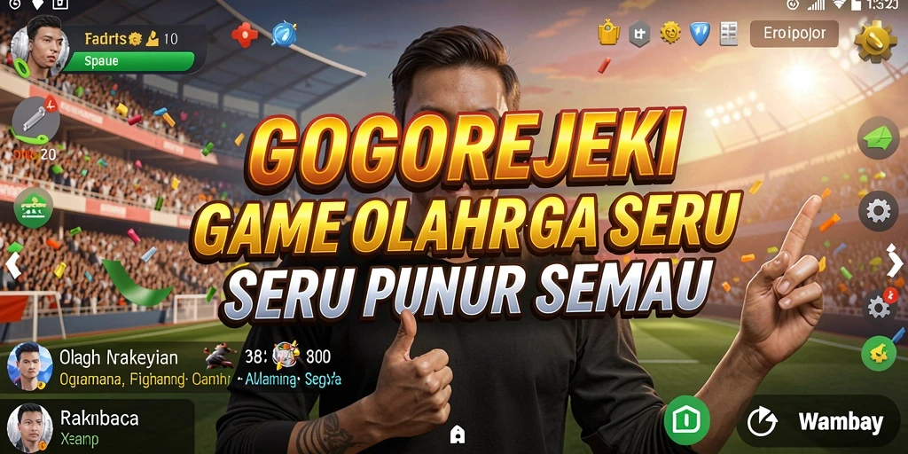 Screenshot gameplay GOGOREJEKI dengan aksi seru olahraga.