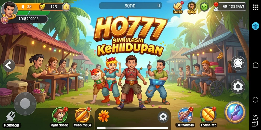 Tangkapan layar utama HO777 menampilkan gameplay simulasi yang realistis.