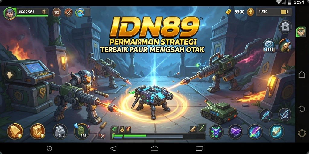 Tampilan screenshot utama IDN89 menampilkan gameplay strategy yang seru dan menarik.