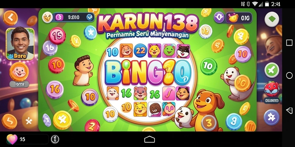 Tampilan gameplay Bingo yang menarik dan interaktif.