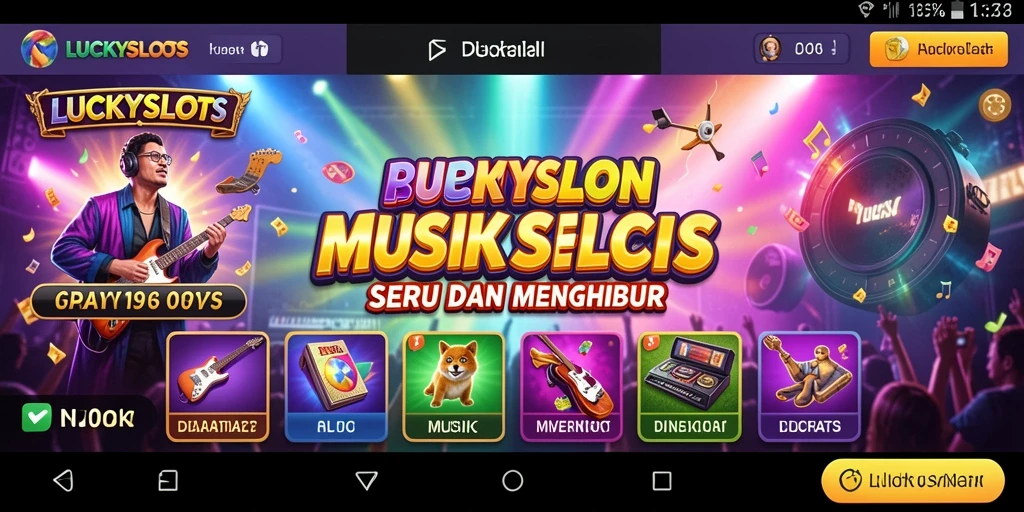 Tampilan gameplay LUCKYSLOTS yang menarik dan seru.