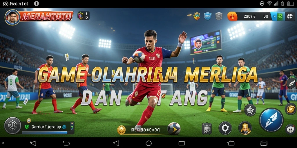Screenshot menampilkan aksi seru permainan olahraga di MERAHTOTO.