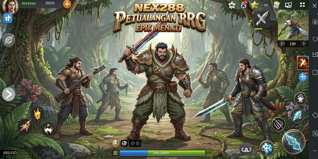 Tampilan gameplay NEX288 yang menakjubkan dan penuh aksi RPG.