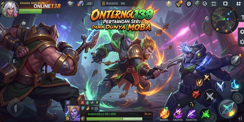Gameplay seru di arena MOBA ONLINE138.