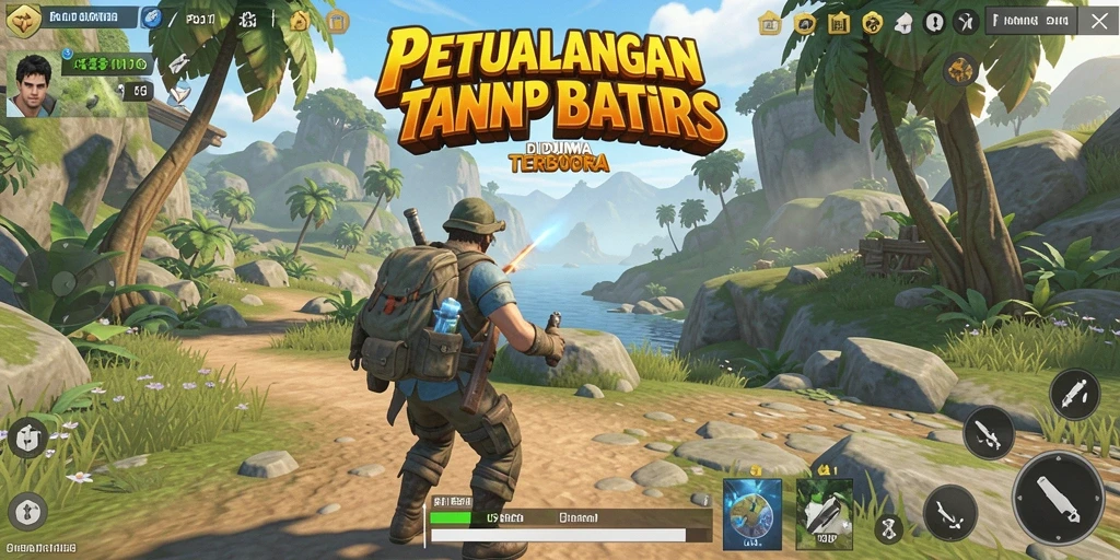 Screenshot PG11 menampilkan eksplorasi dunia terbuka yang indah.