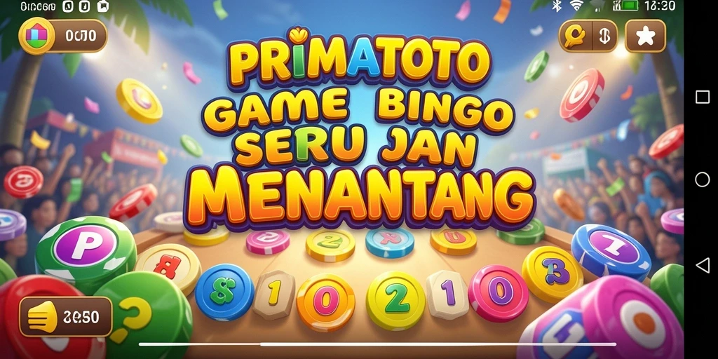 Tampilan gameplay Bingo yang seru di PRIMATOTO.