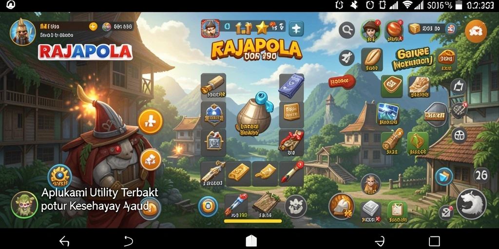 Screenshot utama RAJAPOLA menampilkan antarmuka aplikasi Utility yang intuitif.
