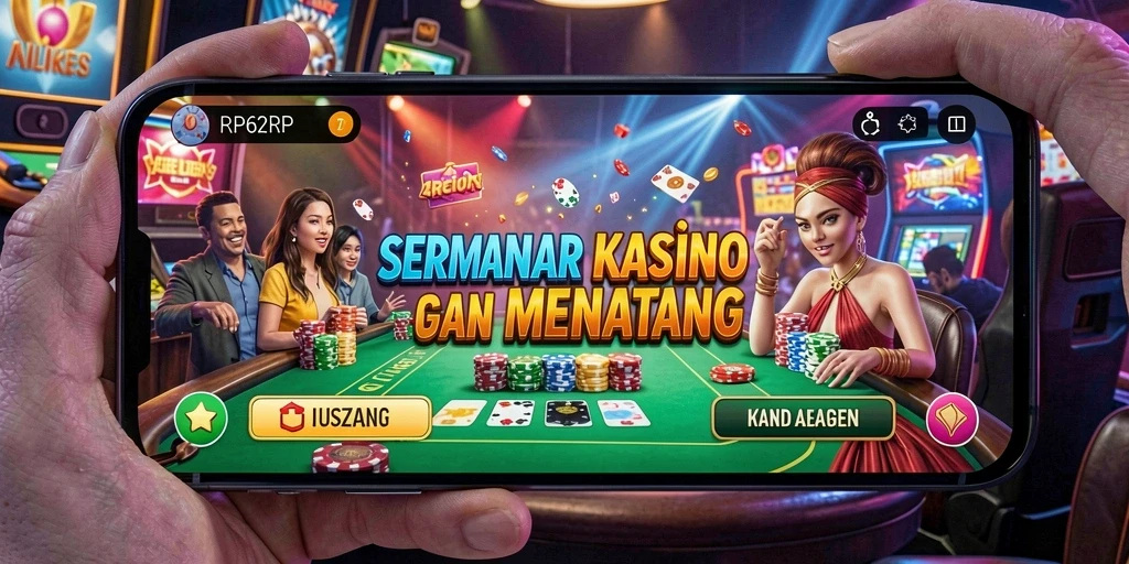 Screenshot RP62RP menampilkan gameplay menegangkan di kasino.