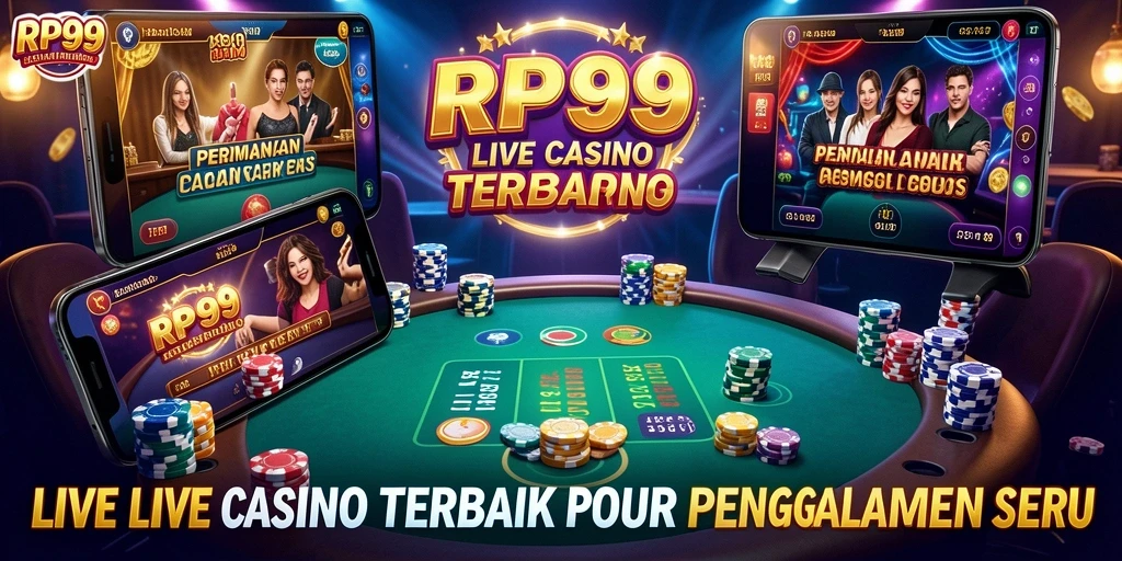 Tampilan gameplay Live Casino yang mendebarkan di RP99.