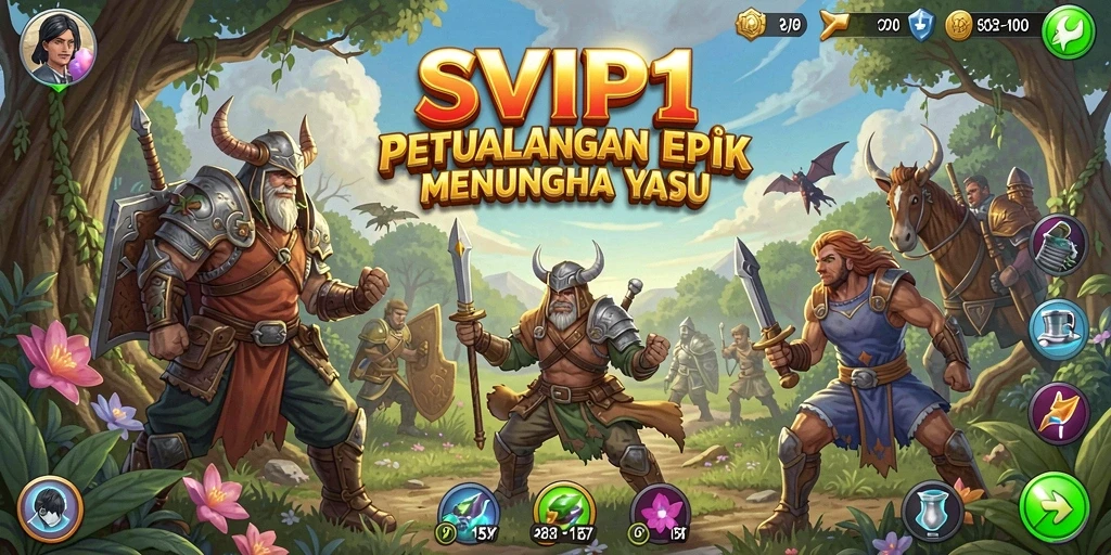 Tampilan gameplay petualangan yang menegangkan di SVIP1.