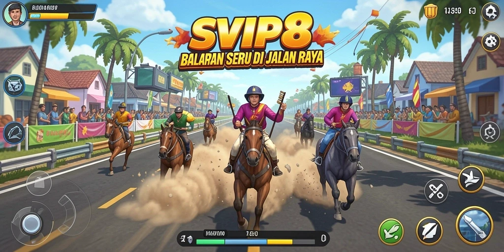 Tampilan gameplay Racing yang seru dan menegangkan di SVIP8.