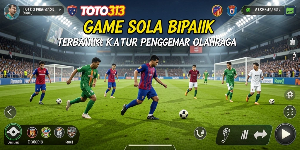 Tampilan gameplay menarik di TOTO313 dengan aksi sepak bola yang menegangkan.