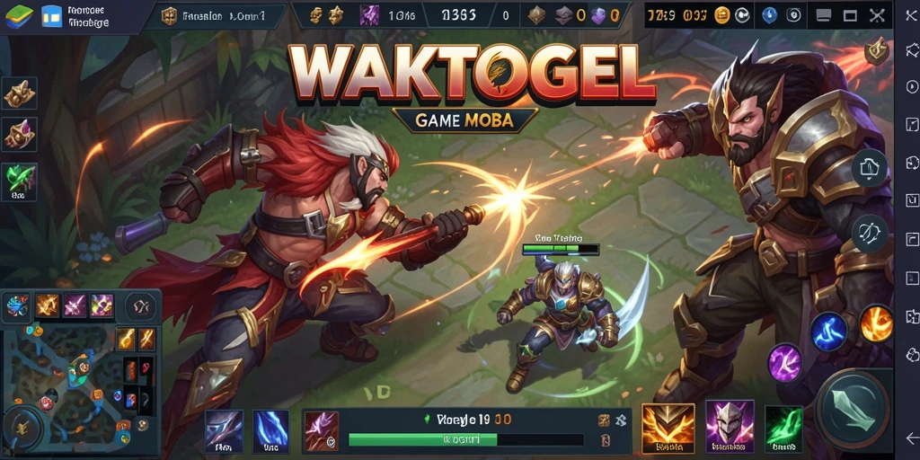Tampilan gameplay seru dari WAKTOGEL dengan pertarungan strategis tim.