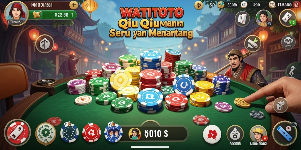 Tampilan gameplay seru dari WATITOTO yang penuh strategi QiuQiu.